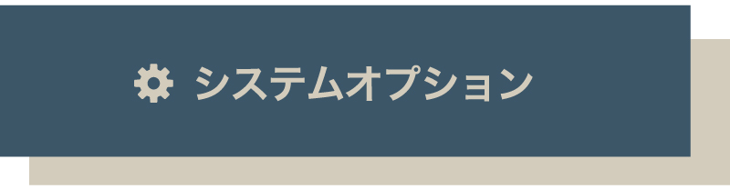 システムオプション